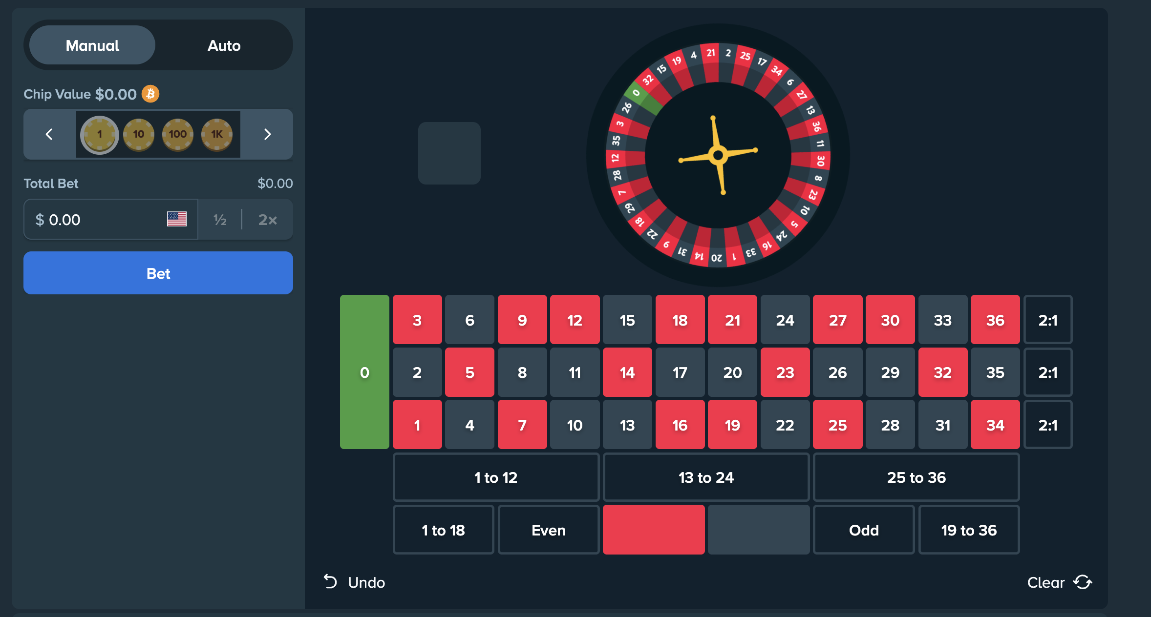 Roulette wheel
